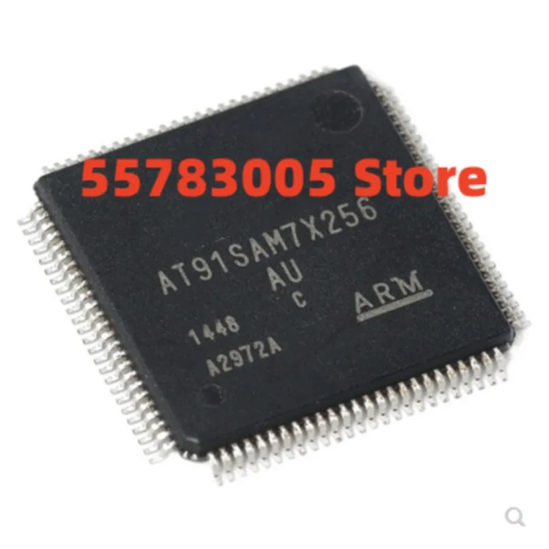 3PCS New AT91SAM7X256-AU  QFP100  Microcontroller chip IC