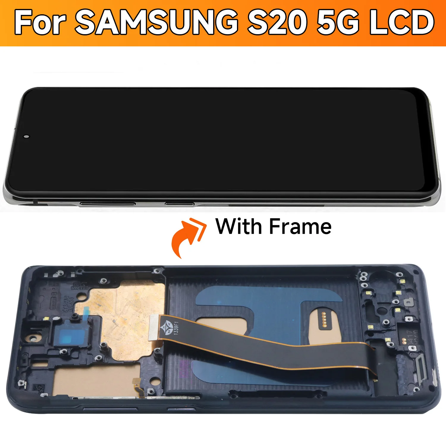 TFT Quality For Samsung S20 5G LCD Display Touch Screen with Frame, For Samsung S20 5G G981F G981F/DS G981B/DS Display