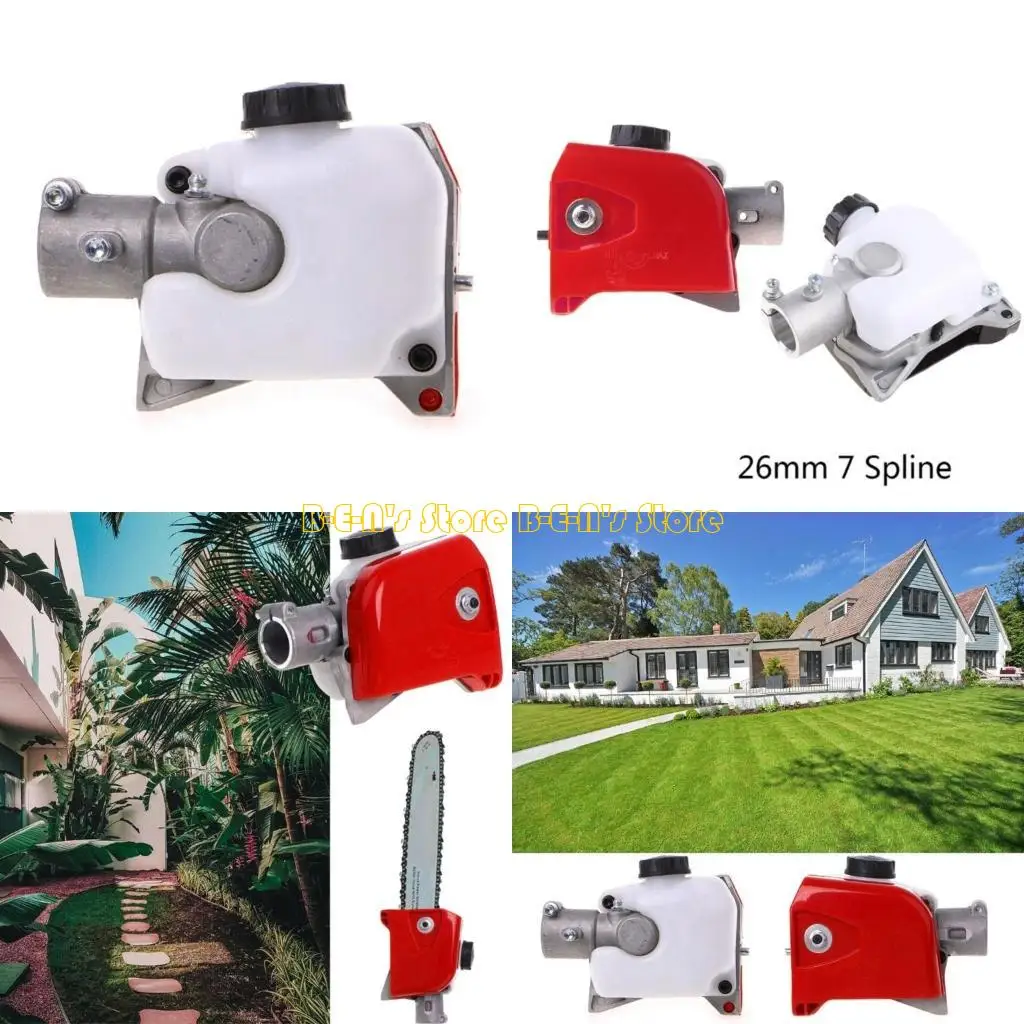 

Y1AD 26mm 7/9 Spline Pole Tree Cutter Chainsaw Gear box Gear for Head Tool Attach