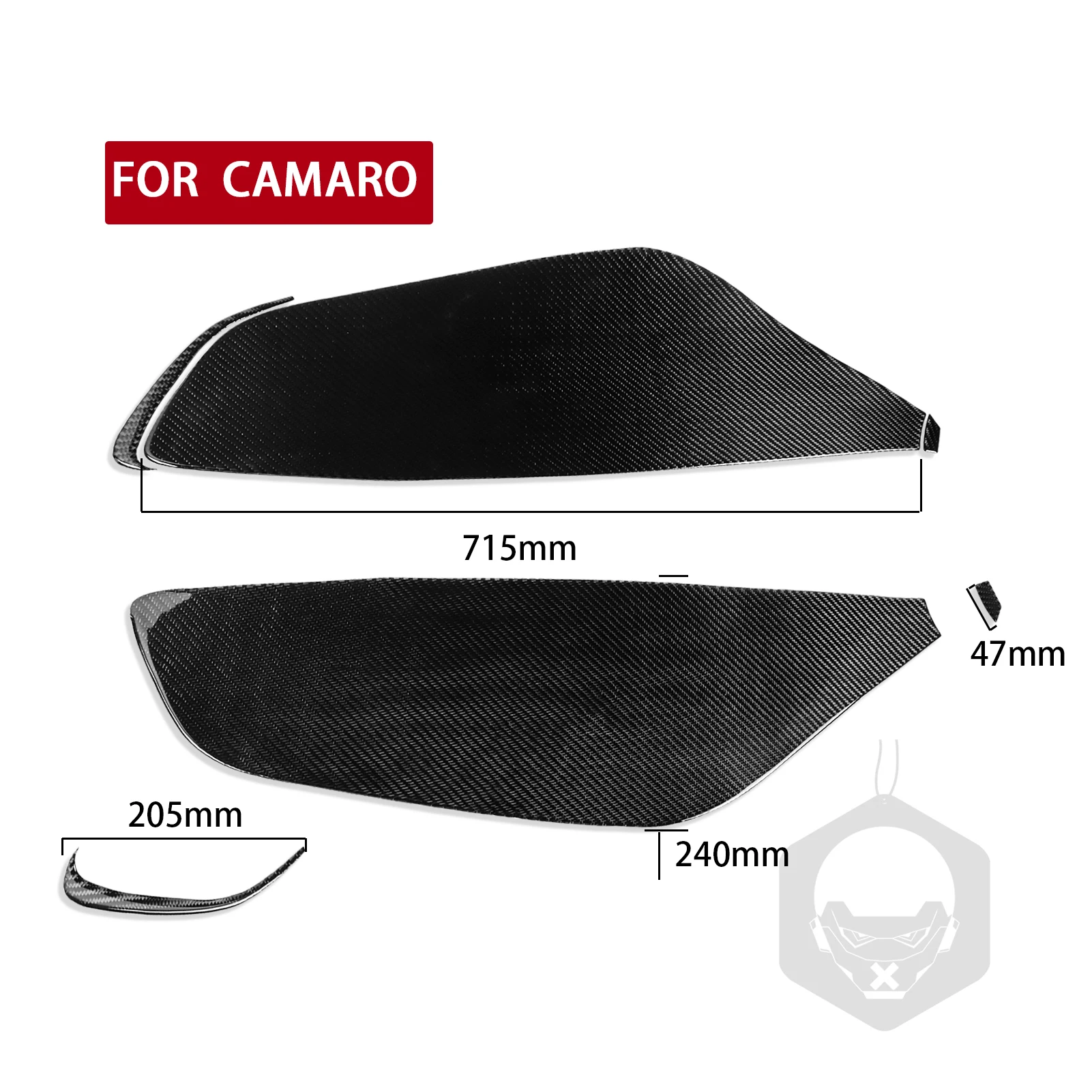 Voor Chevrolet Camaro 2010-2015 Real Carbon Fiber Auto Binnendeur Panel Frame Trim Cover Decoratie Accessoires Sticker