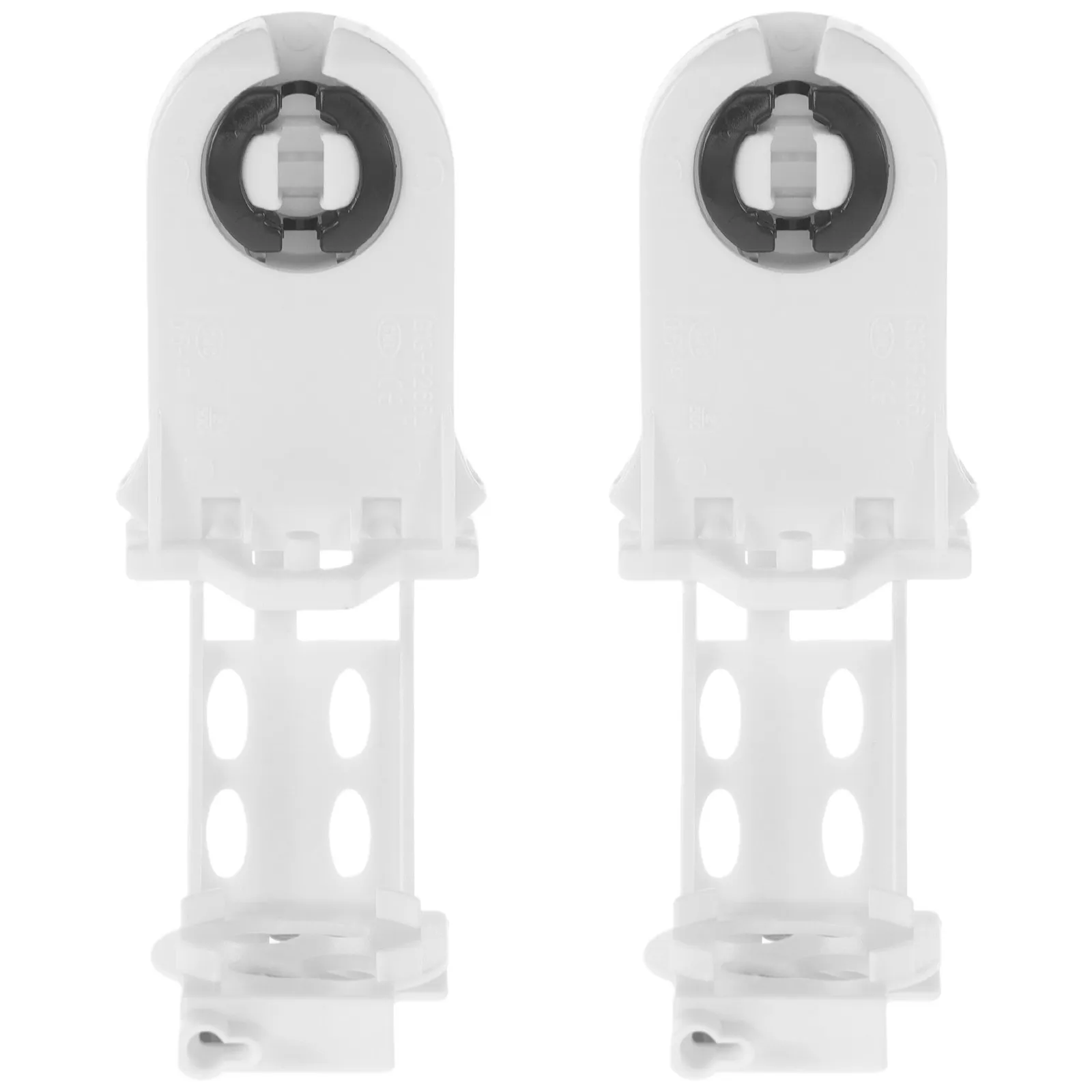 

2Pcs Non Shunted T8 Tombstone Socket Grated Design Light Fixture Base Socket for T8 LED Retrofit Fast Installation Ceiling Lamp