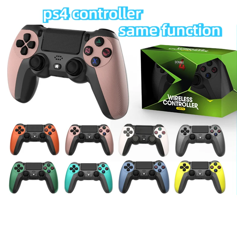 P4 Six-axis Gyroscope with Light Bar Dual Vibration Bluetooth Game Controller P4 Pro Wireless Game Controller Control Ps4