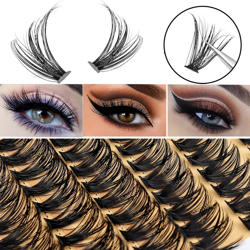 10D/20D/30D/40D/60D/80D/100 Wimpern Verlängerung Natürliche Dicke Nerz Faux Wimpern 3D Russland individuelle Make-Up Lash Cluster Wimpern