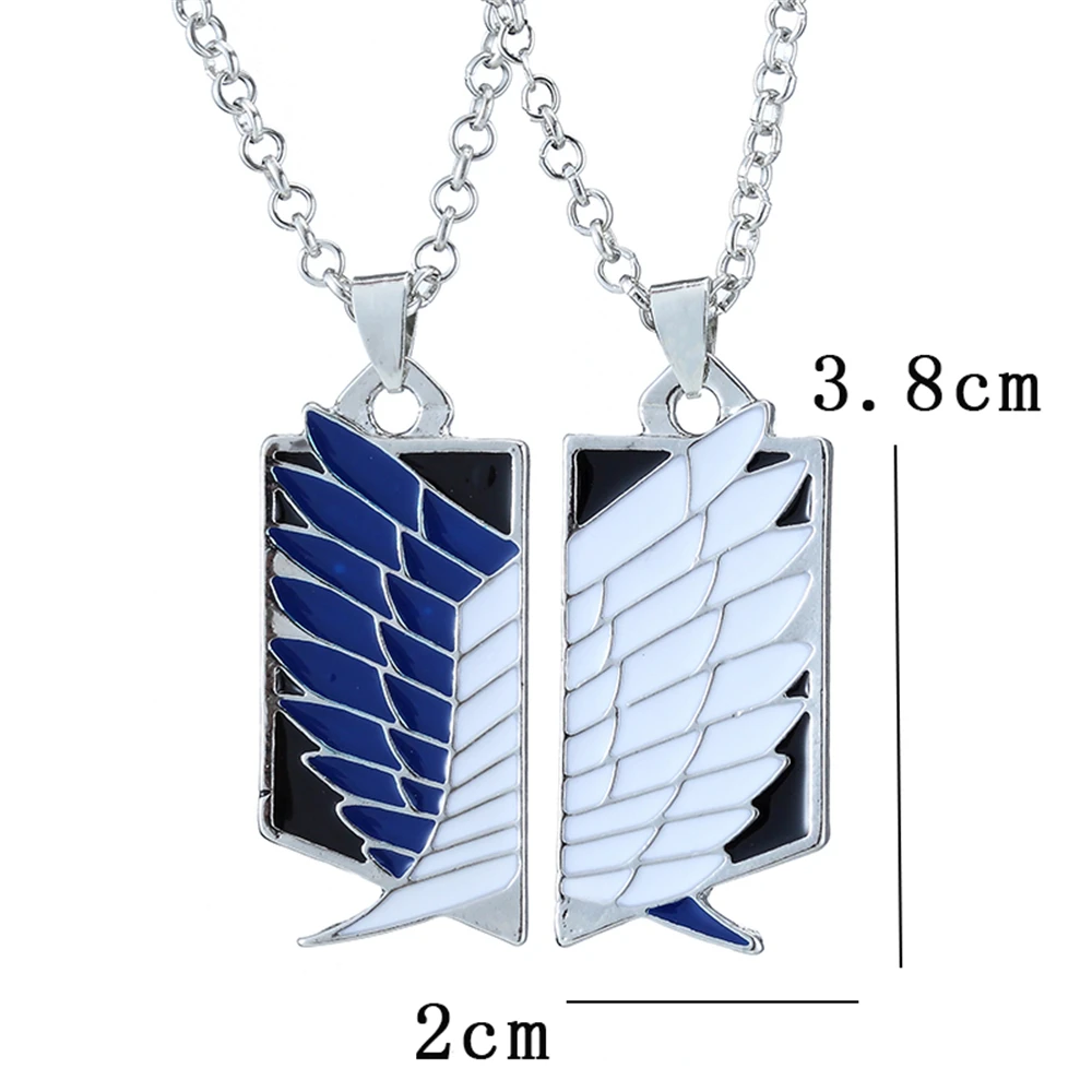 أنيمي هجوم المفاتيح تيتان أجنحة الحرية الكشافة الفيلق تأثيري المشجعين قلادة قلادة للنساء أقراط مجوهرات هدايا