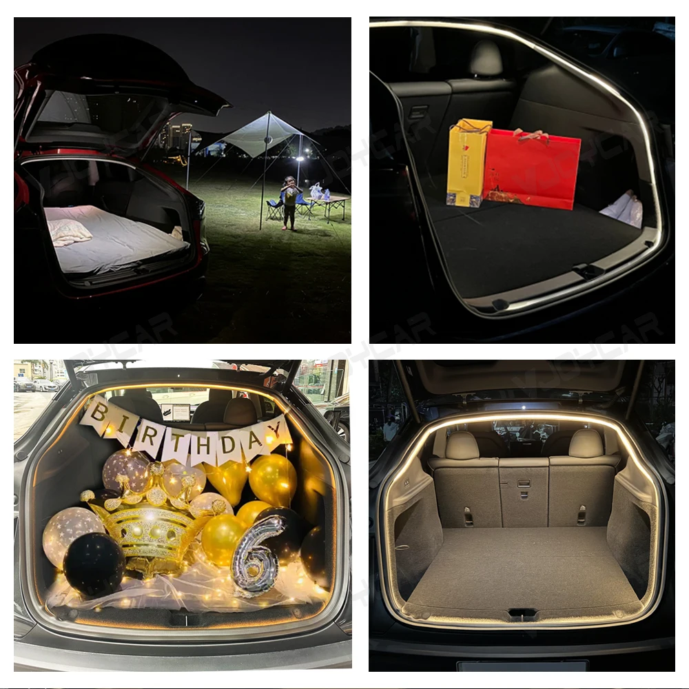 VJOYCAR 2025 nouveau modèle Y Juniper nouveau 3 Highland coffre avant arrière bande LED étanche atmosphère éclaircir la lumière Plug & Play