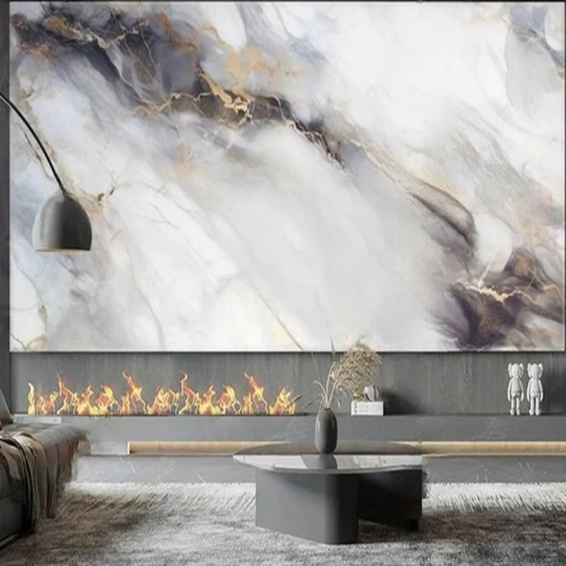 MU7611  Mordern Wallpaper 3D Stereo Stone Pattern Abstract Geometric Wall Hanging Painting Background