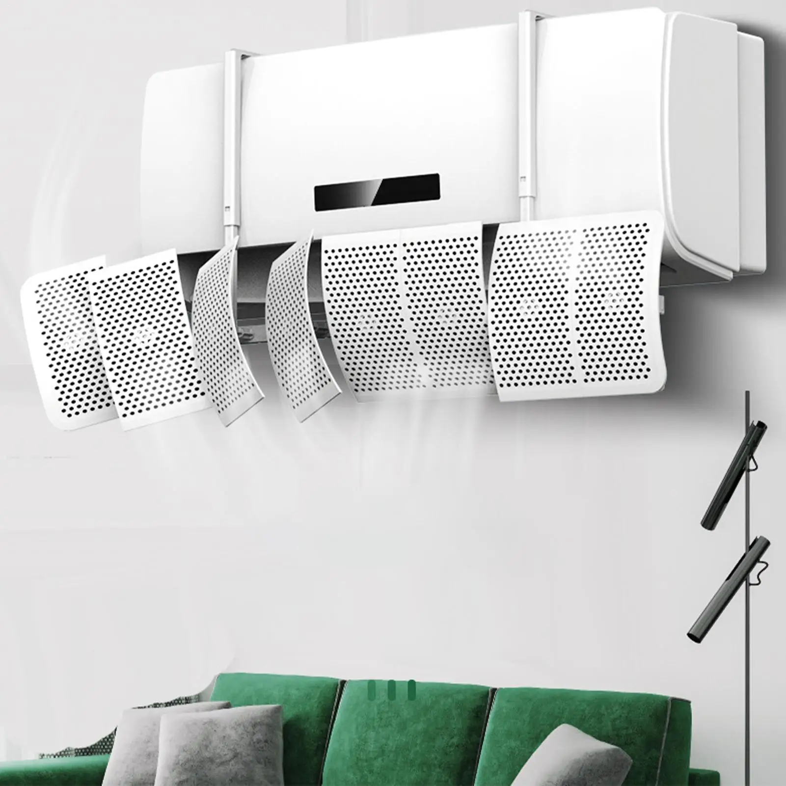 New Air Conditioner Wind Deflector Adjustable Retractable Universal Anti Direct-Blow Air Conditioning Windshield Device