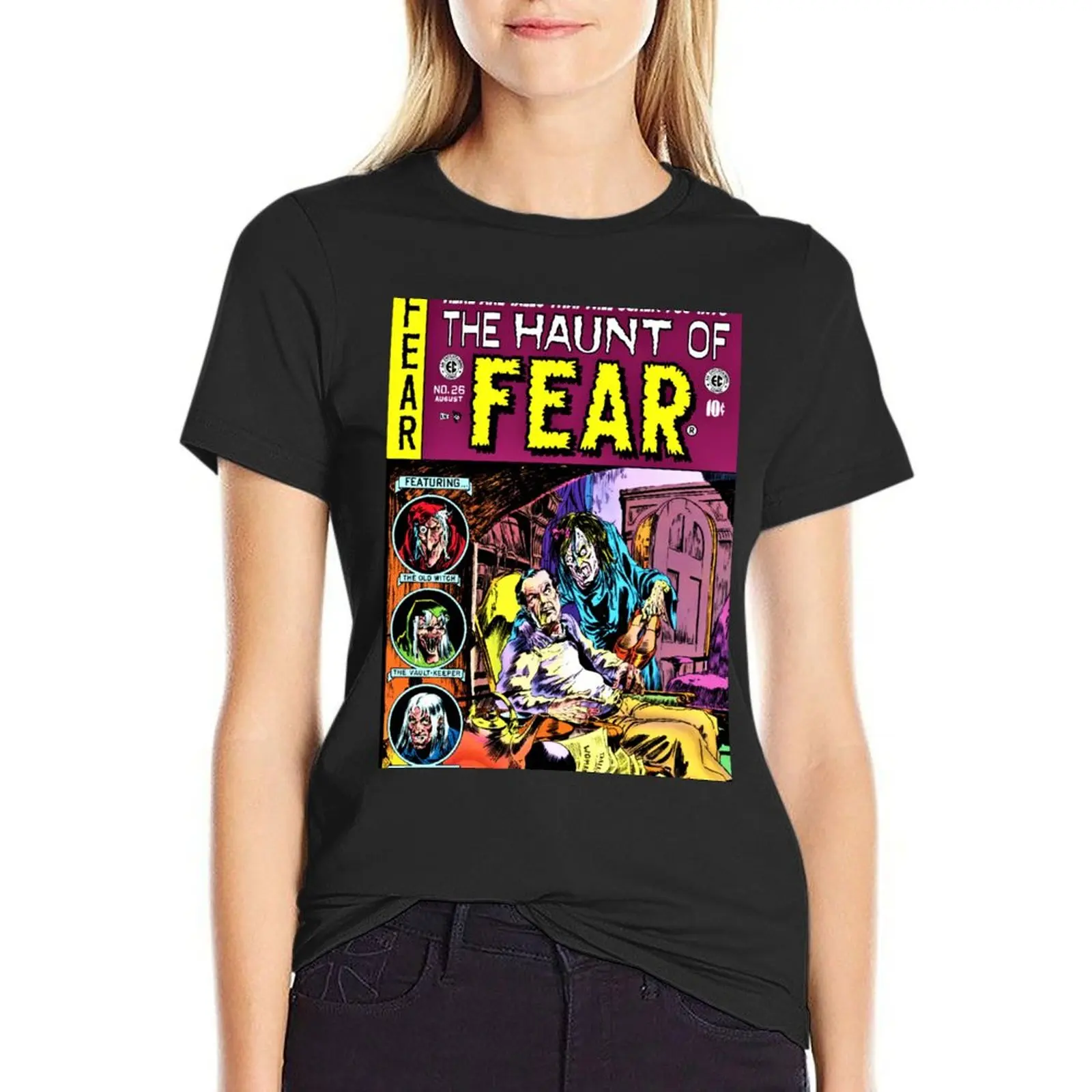 Haunting Fear! T-Shirt Blouse lady clothes shirts graphic tees anime clothes designer clothes Women luxury