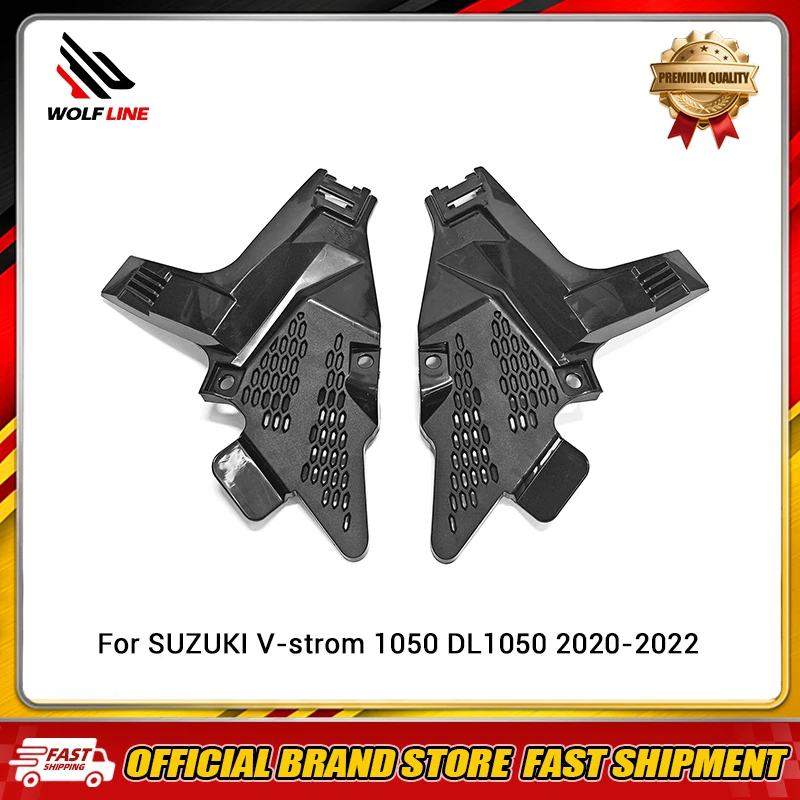 WOLFLINE Front Headlight Inner Side Cover For SUZUKI V-strom 1050 DL1050 2020-2022 Front Air Intake Side Cowl Fairing Panel