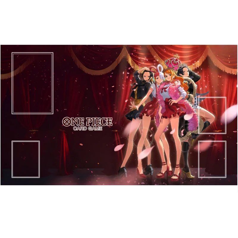15 Styles 600*350*2mm Diy One Piece Play Mat - Nami Nico Robin Chopper Monkey D. Luffy Sabo OPCG Battle Card Mat Anime Gift