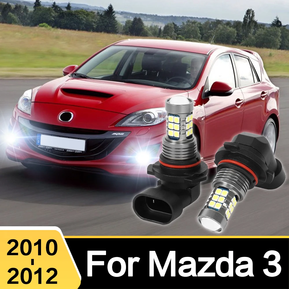 9006 HB4 LED Car Light Front Bulb Fog Lamp For Mazda 3 Mazda3 2010 2011 2012 Accessories