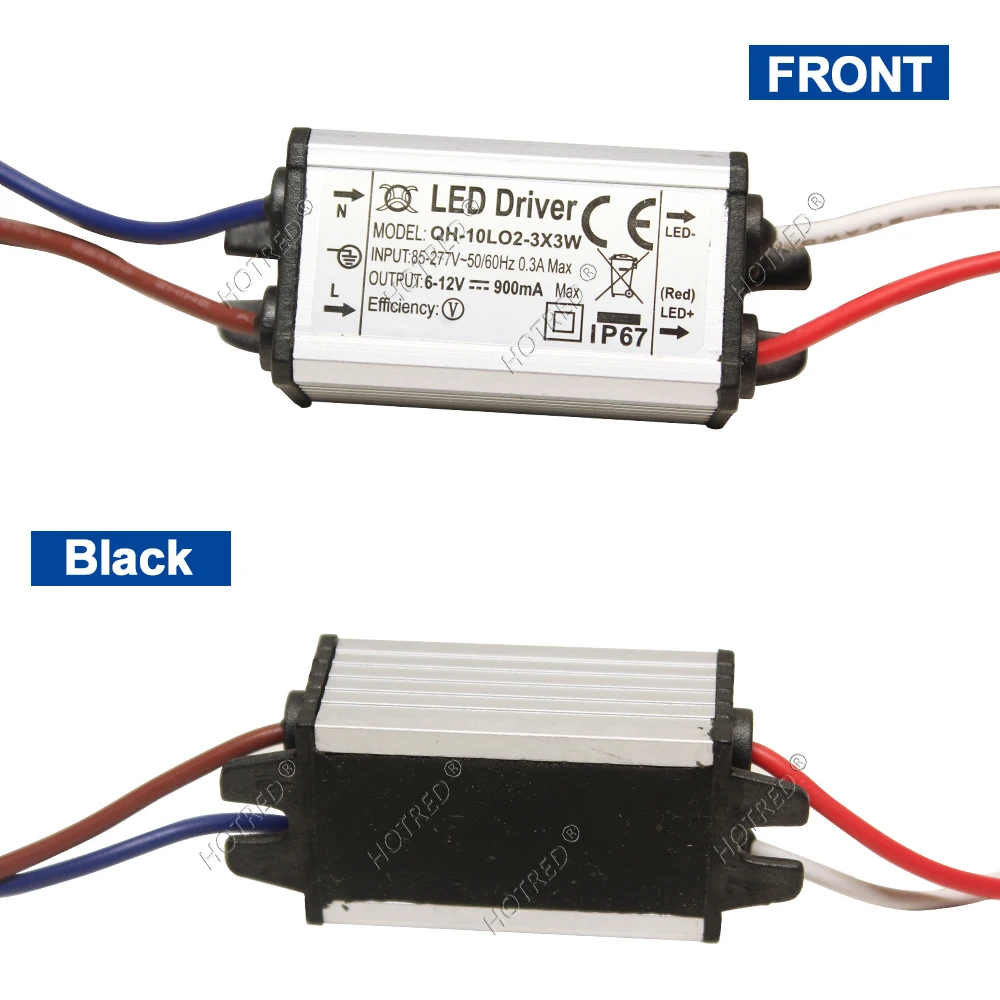 LED Driver 10W 20W 30W 50W 100W Adapter Transformer AC85V-277V to DC3V 12V 18V 24V 30V IP65 Power Supply 300/600/900/1500/3000mA