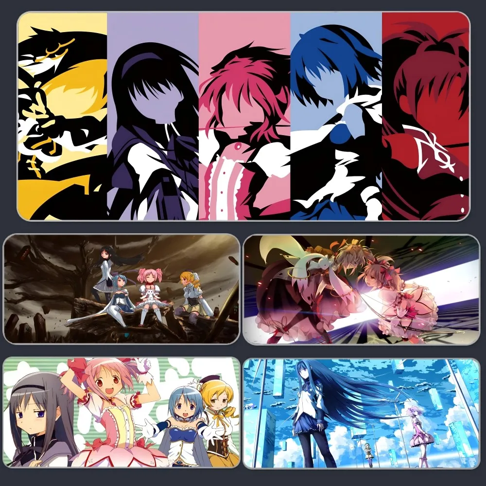 Anime P-Puella Magi Madoka Magica Mousepad Large Gaming Mouse Pad LockEdge Thickened Computer Keyboard Table Desk Mat