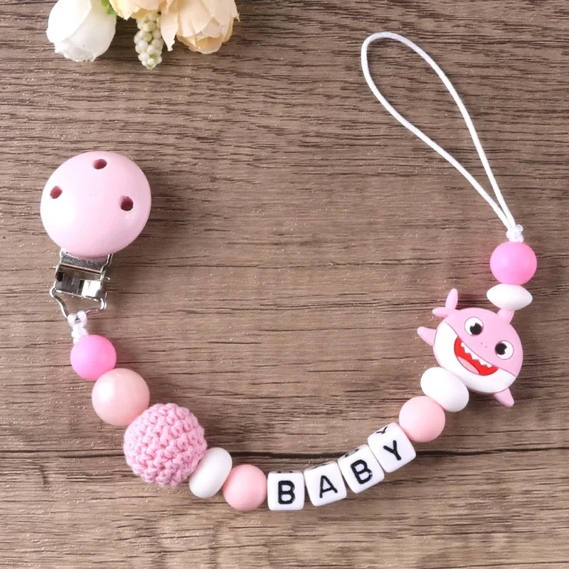 Baby Cartoon Animal Pacifier Chain Clips Nipple Holder Chain For Nursing Chewing Toys Shower Gifts