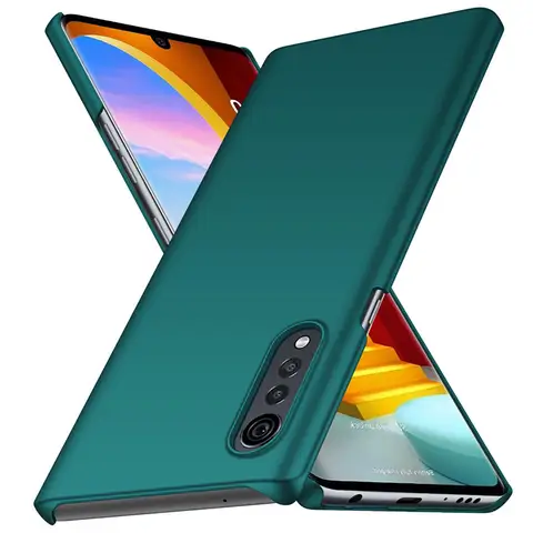 LG 벨벳 하드 PC 슬림 백 케이스, 매트 커버 충격 방지 전화 케이스