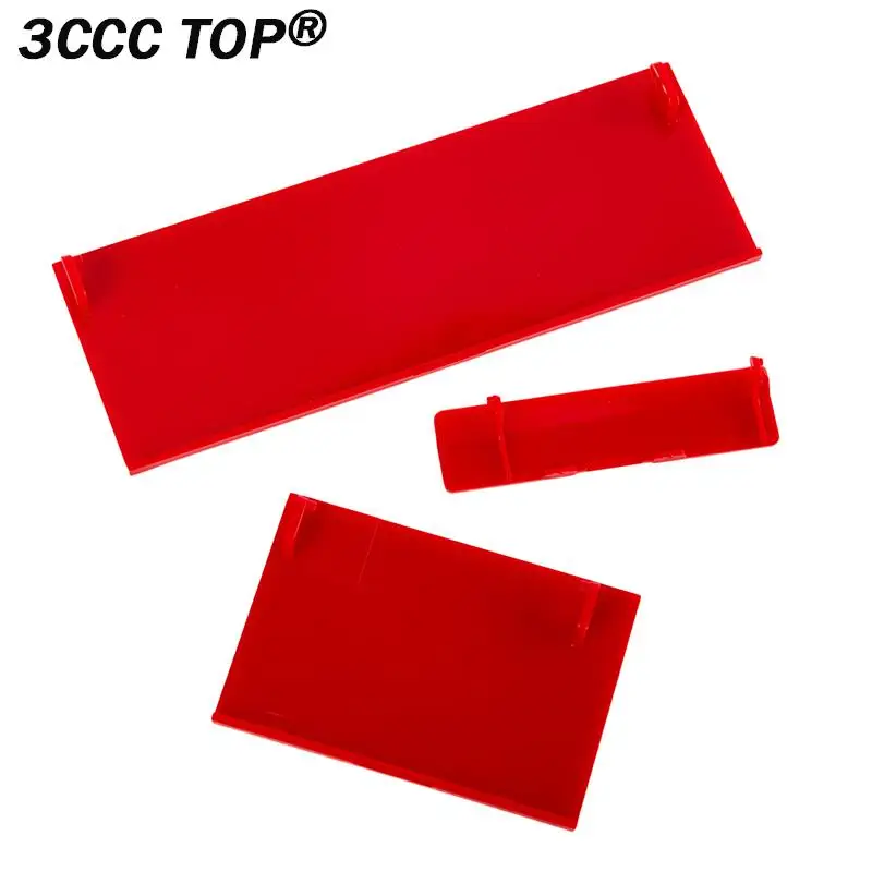 3PCS 3-In-1 Red Memeory Card Door Slot Cover Lids Door Covers For Nintend Wii Console Replacement