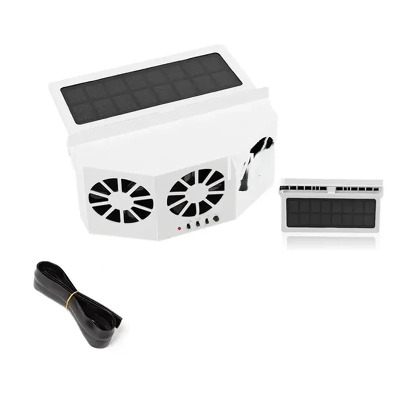 

HOT-3 головной солнечный автомобильный охлаждающий вентилятор, электрический автомобильный воздушный охладитель, зарядное вентиляционное отверстие, радиатор, очистители передних сидений на заднем сиденье для автомобиля, 3 головки