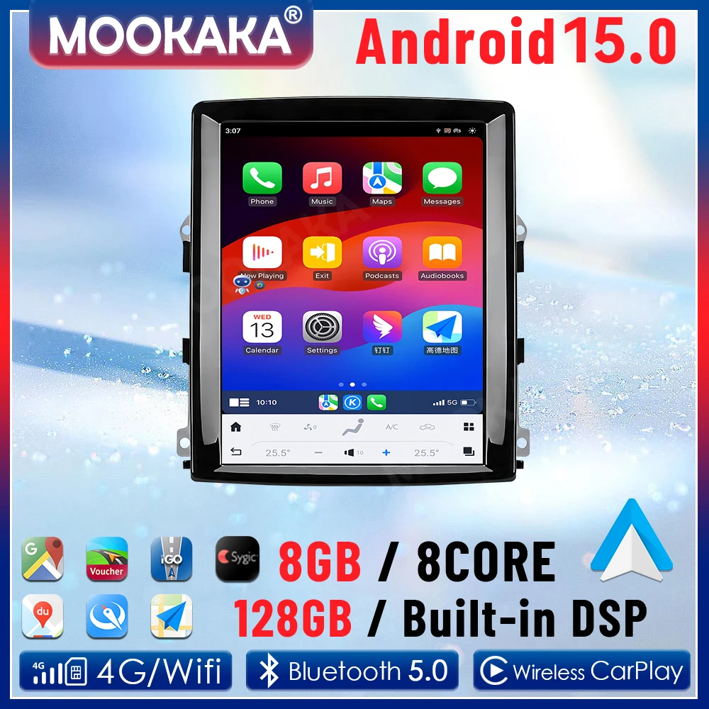 

For Porsche Cayenne 2010-2017 Android Auto Carplay Car Radio Audio Video Multimedia Player GPS Navigation Stereo 10.4" Head Unit