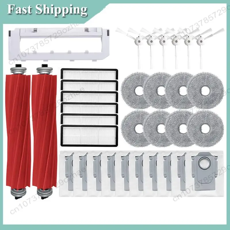 

-A01R для Roborock P10 Pro, запасные части для робота-пылесоса, основная боковая щетка, фильтр Hepa, швабра, тряпки, мешок для пыли, аксессуары