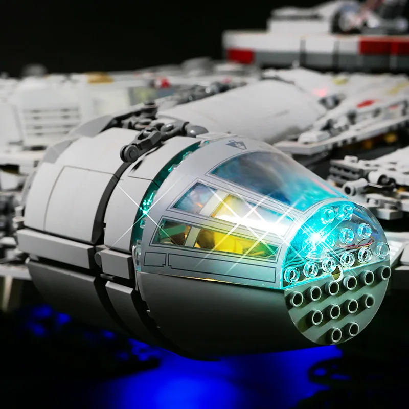 Conjunto de iluminação LED adequado para LEGO Millennium Falcon 75192 blocos de construção brinquedos de lâmpada DIY (não inclui tijolos de modelo)