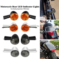 Motorcycle Rear LED Turn Signals Indicators Brake Running Lights For Harley Sportster 883 Iron XL1200 Forty Eight 1992-2021 2022