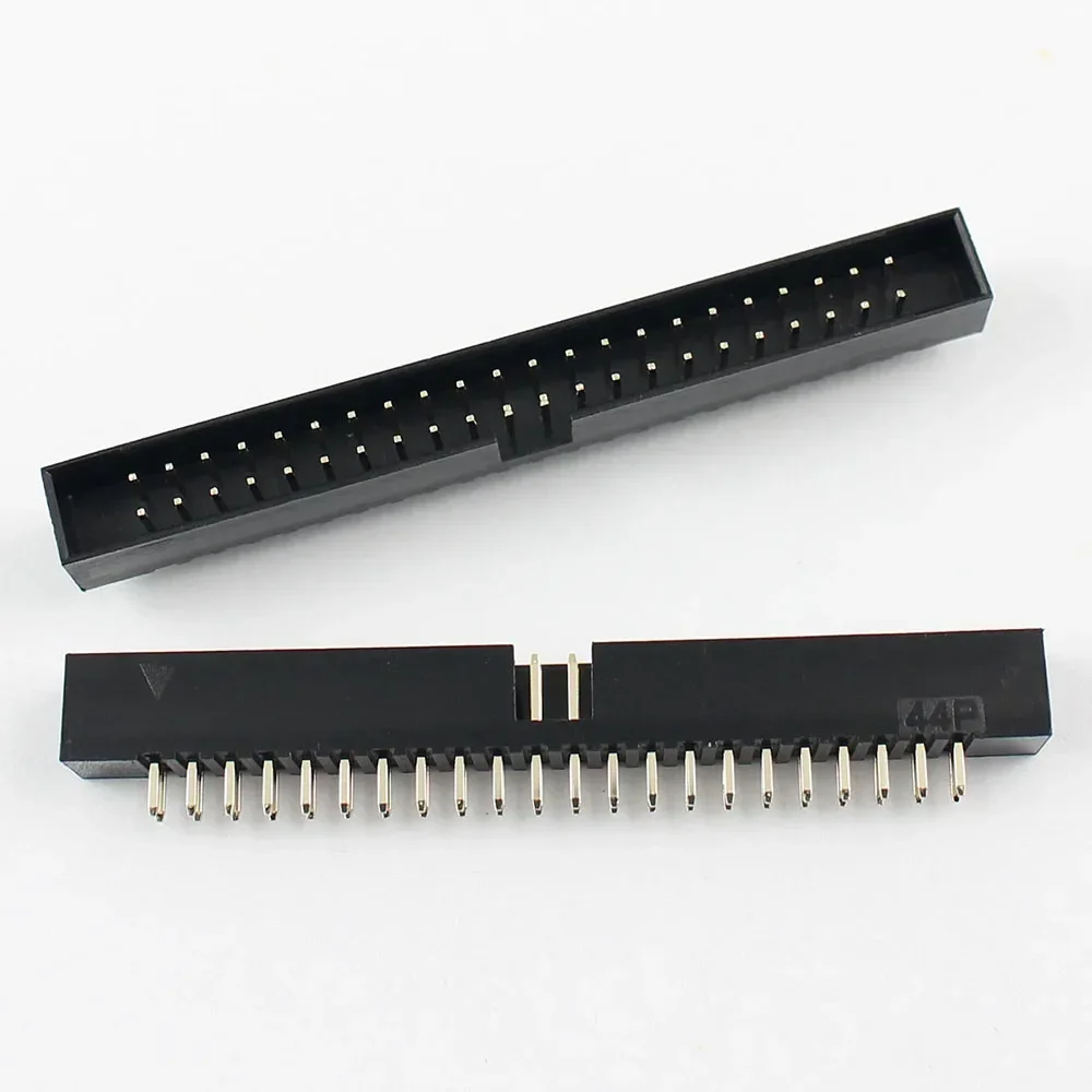 50pcs 2mm 2.0mm 2x22 Pin 44 Pin Straight Male Shrouded PCB Box header IDC Socket DC3