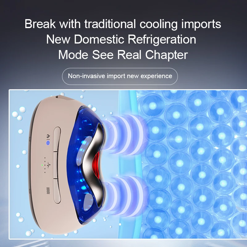 الاستخدام المنزلي جهاز تجميل الرقبة الوجه 3 ألوان Ems مكركرنت مصباح ليد العلاج الساخن والبارد الوجه الرقبة رفع مدلك #4