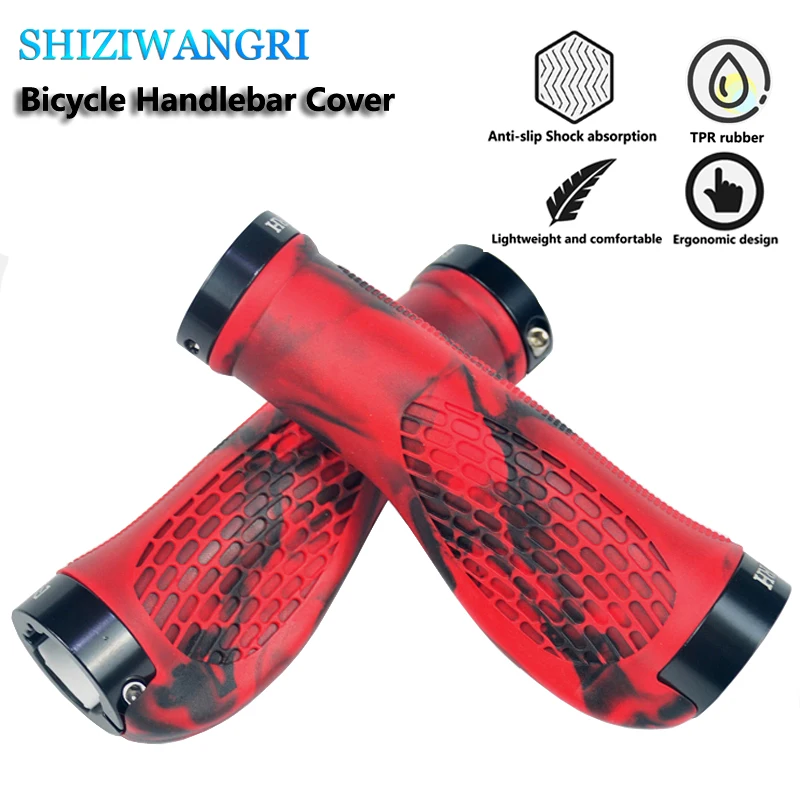 Bicycle Handle Bar Grips MTB Mountain Bike Soft Single-sided Locking Handlebar Cover Plug Rubber Non-slip Cycling Accessories