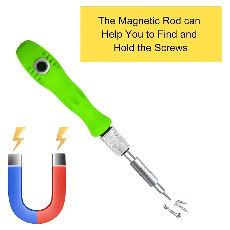 Magnetic Screwdriver Kit: 32-in-1 Screwdriver Set Precision Mini Magnetic Screwdriver Bits Kit Phone Mobile IPad Camera Maintena