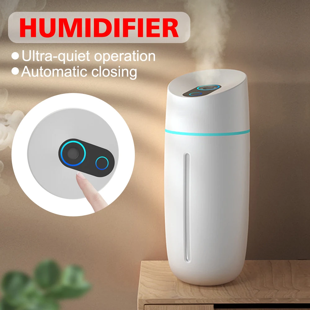 New 260ML Mini USB Air Humidifier Portable Cool Mist Air Maker Freshener Essential Oil Aroma Diffuser for Car Home Office Yoga