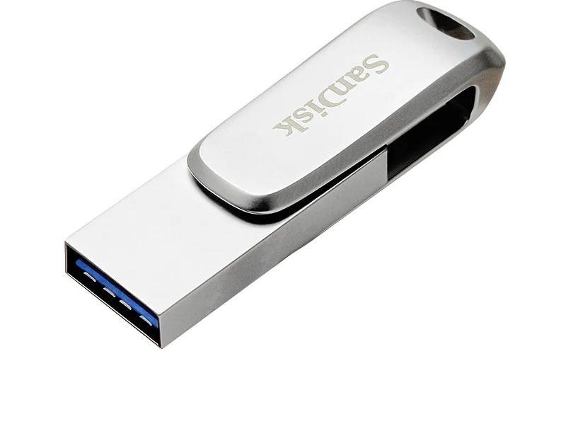 SanDisk Metall-USB 3.2 Typ-A und Typ-C Flash-Laufwerk DDC4 Pendrive 64GB 128GB 256GB 512GB 1TB Max 400Mb/s U-Disk für iPhone 17 – Detail 12