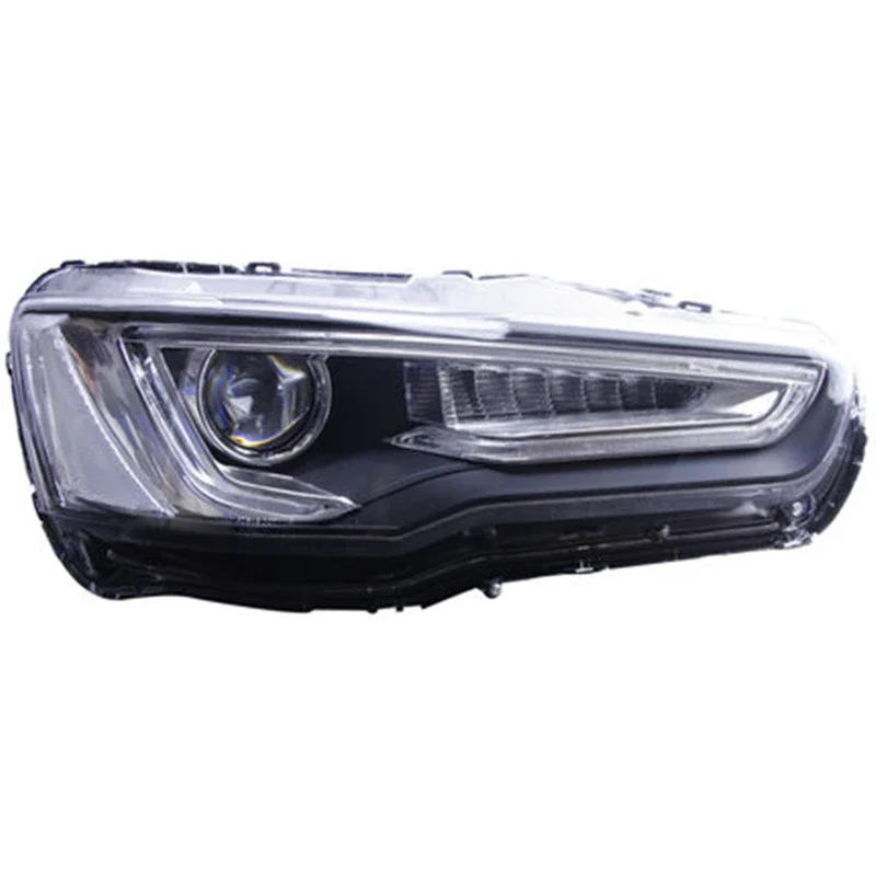 

Пара автомобильных фар для Mitsubishi Lancer 2009-16, модифицированные Audi A5, ксеноновые DRL, дневные ходовые огни, указатели поворота, фары