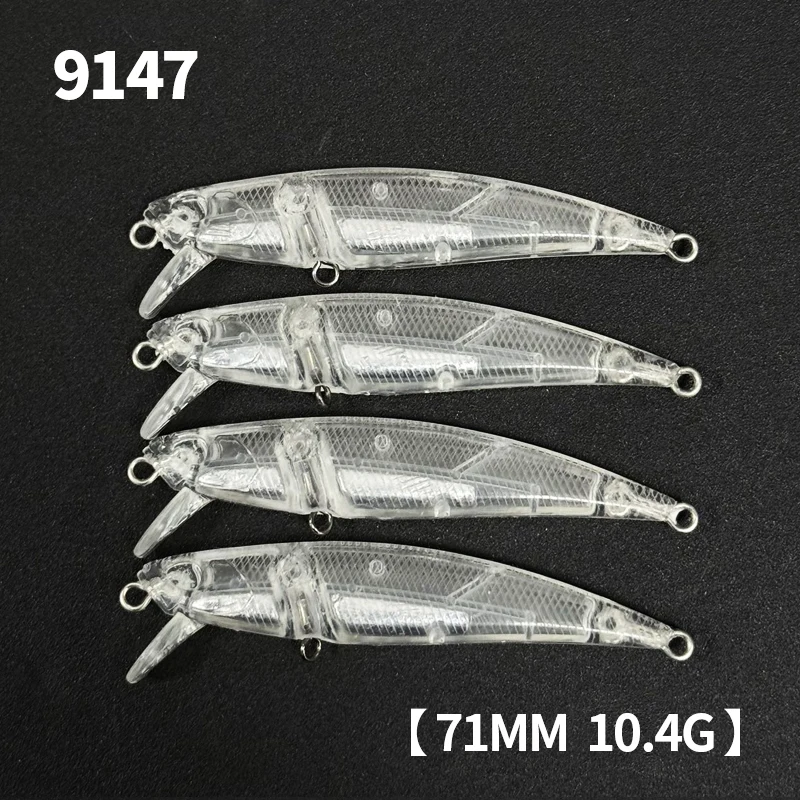 

20 шт. неокрашенные заготовки, приманка для гольяна, 71 мм, 10,4 г, тонущая приманка для окуня, рыболовное снаряжение, воблер, искусственная жесткая приманка для дальнего выстрела