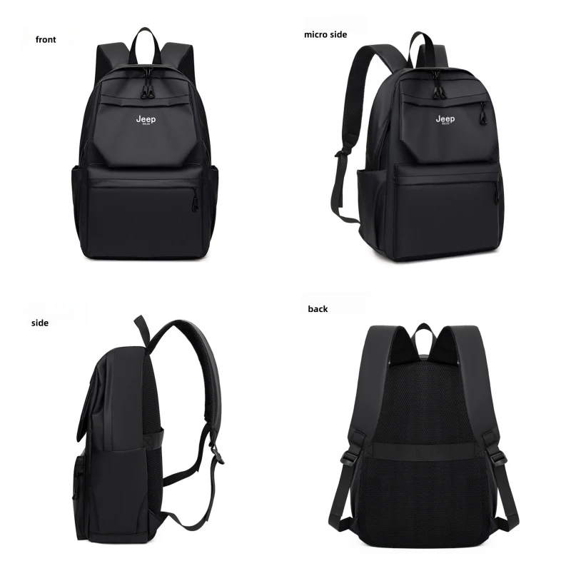 Men Backpack JEEP BULUO Brand High Quality Nylon Waterproof Back pack Laptop Pack Bags 15 inches Business Cycling Trip Bag New