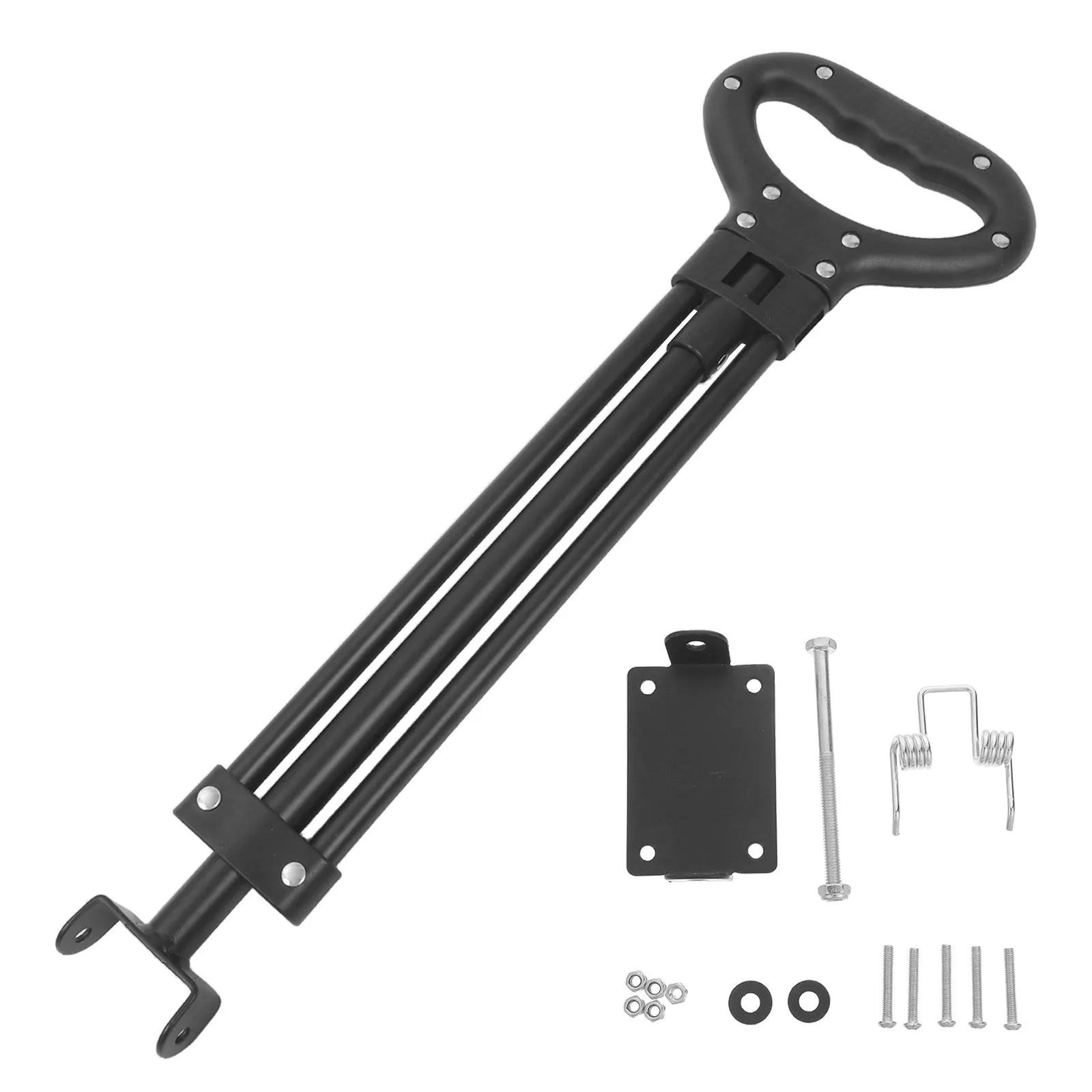 Folding Wagon Handle Replacement Telescopic Retractable Pull Grip Metal for Camping Trolley Outdoor Garden Picnic Utility Cart