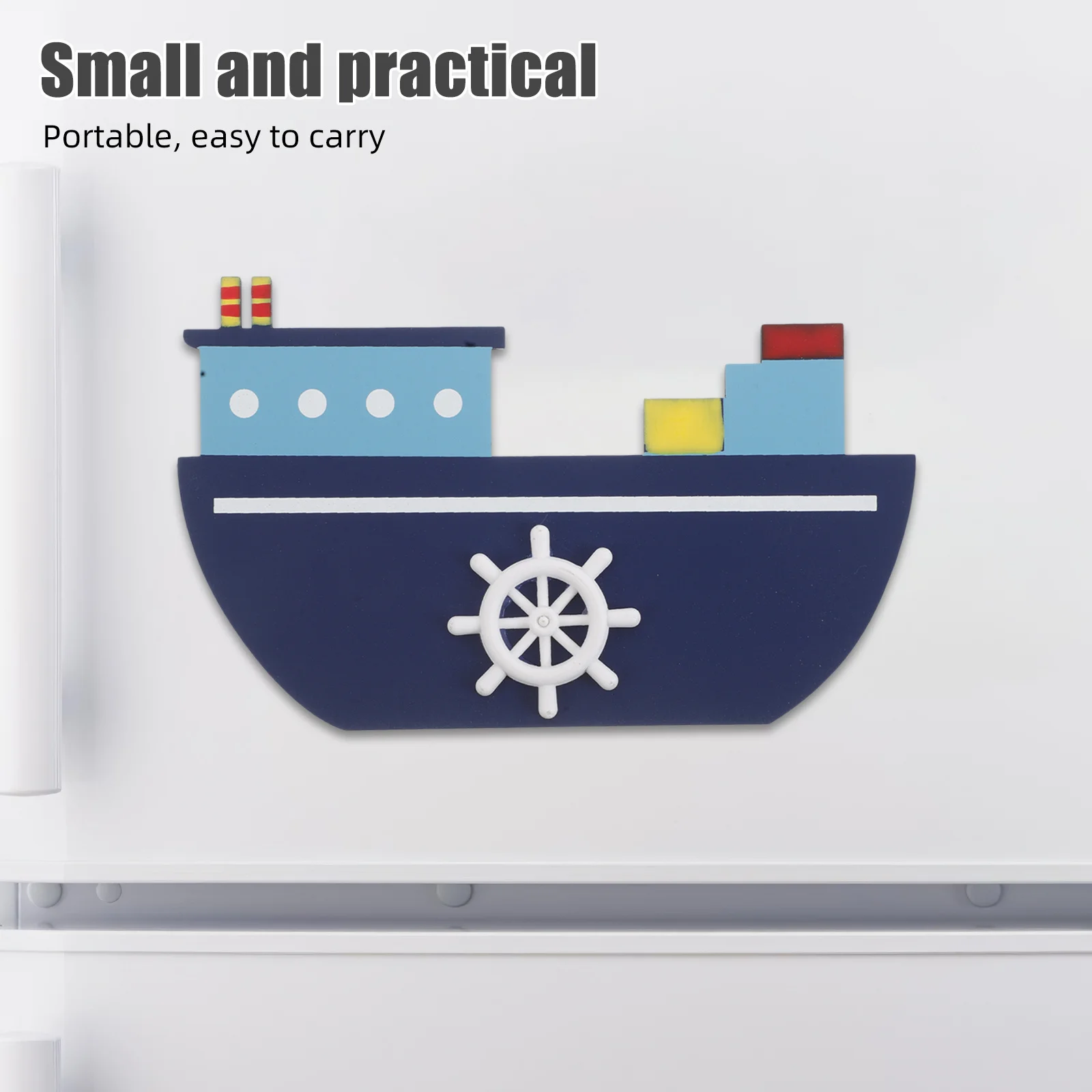 

Nautical Refrigerator Magnet Hand Painted Wooden Sailboat Fridge Sticker Unique Home Office Decorative Accessory Gift Idea