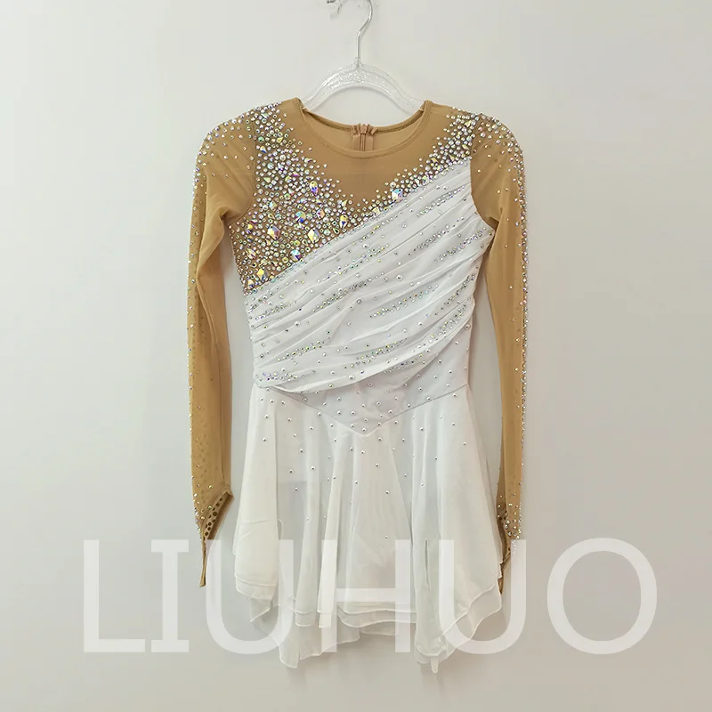 

LIUHUO Ice Figure Skating Dress Girls Women Teens Stretchy Spandex Competition Wholesale