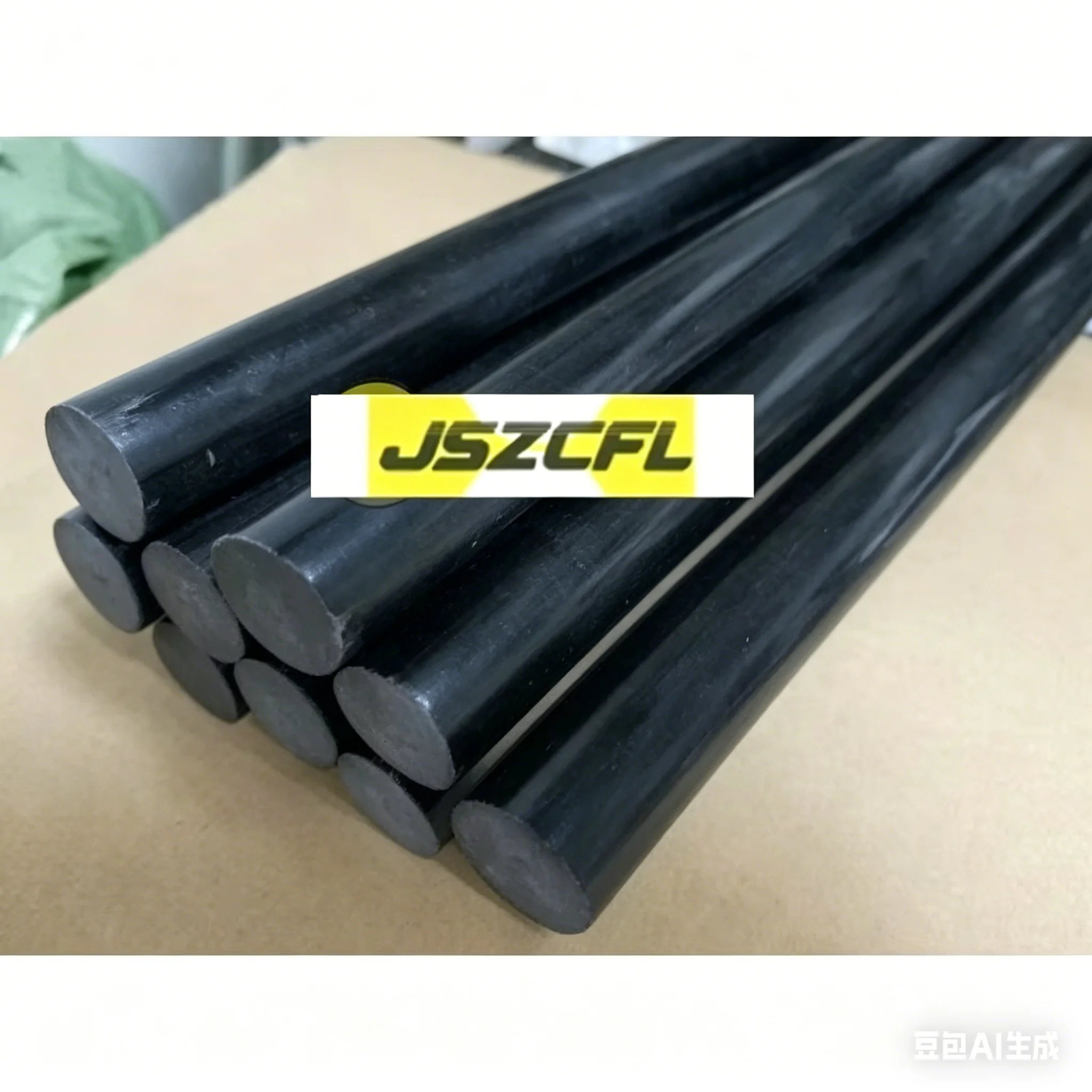10pcs Black Glass Fiber Rod Set, 0.8mm-8mm Diameter x 500mm Length, DIY Fiberglass Rod for Tool Handles, Model Making & Crafts