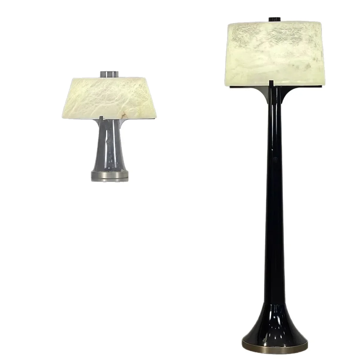 

Spanish natural marble floor lamp living room hotel model room bedroom study desk lamp