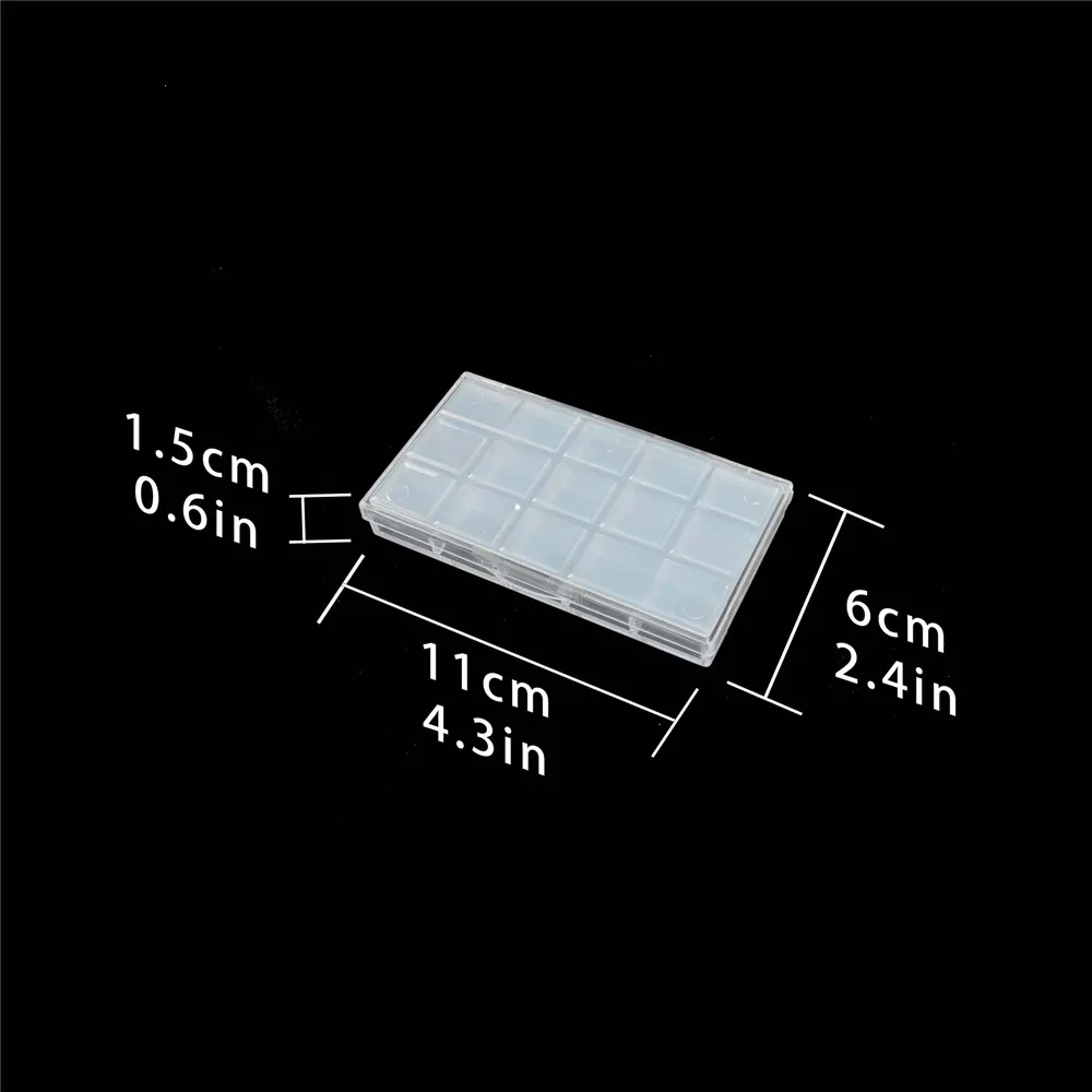 SeamiArt 15 Grids Sealed MoIst Portable Plastic Painting Box for Watercolor Oil Acrylic Gouache Paint Subpackage