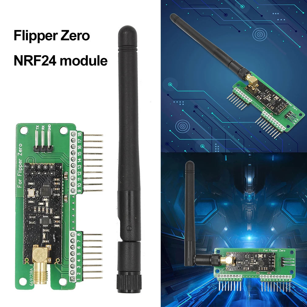 For Flipper Zero WiFi Multiboard NRF24 Development Board GPIO CC1101 Mouse Module for Sniffer and Mouse Jacker