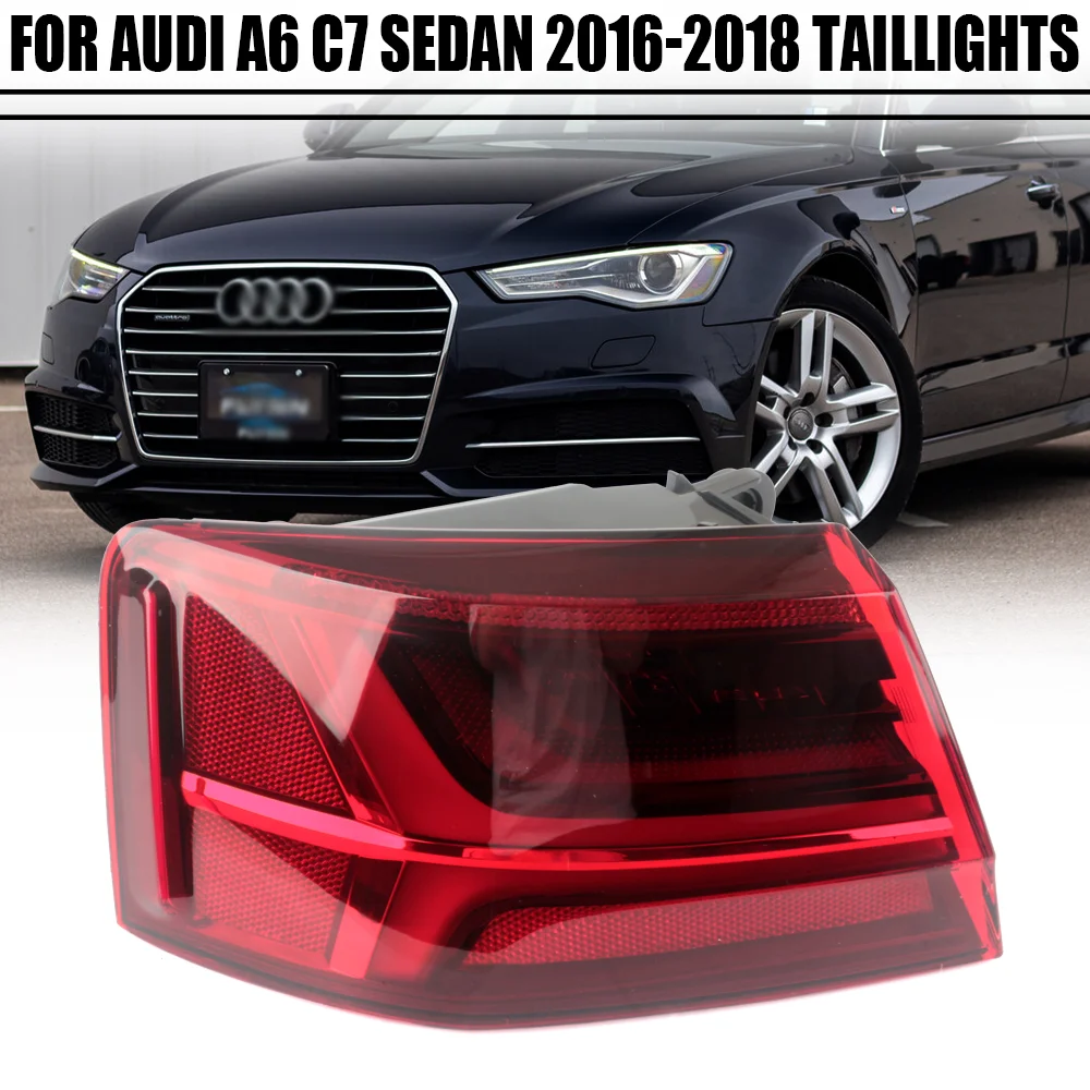 Outside Left Rear Tail Light For Audi A6 2016 2017 2018 Bumper Brake Reverse Turn Signal Fog Lamp 4G5945093E Car Accessories