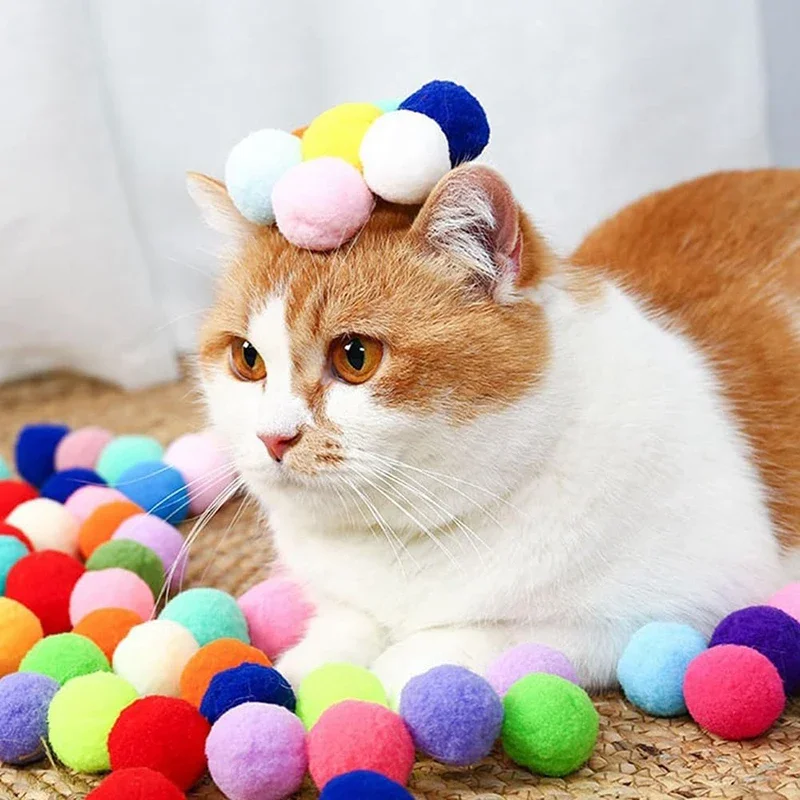 Interaktives Katzenspielzeug mit Plüschbällen für Kätzchen zum Spielen und Jagen, Springball-Schießgerät, Haustierbedarf, Kreatives Schießspielzeug – Detail 6