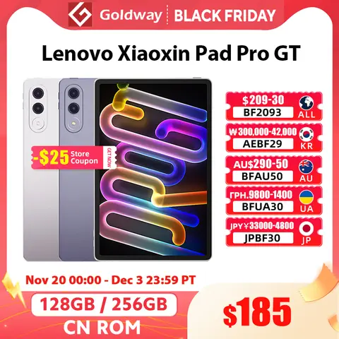 Lenovo Xiaoxin Pad Pro GT Snapdragon 8 Gen 3 Tab 128GB 256GB ROM 11.1" 144Hz 3.2K Screen 8860mAh 68W Charging Android Tablet