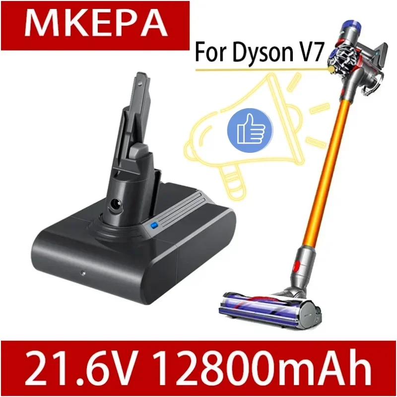 

Литий-ионные аккумуляторы V7 21,6 В мАч, 12800 мАч на замену d'aspirateur Dyson V7, аккумулятор absolu, d'outils, электрики