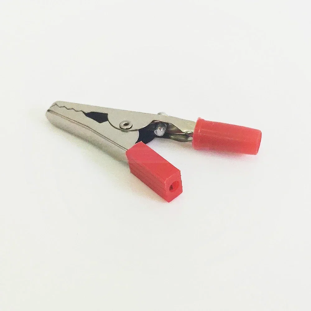 10pcs/lot Crocodile Clamps Crocodile Clip 50mm Plastic Handle Probe Test Metal Connector Electrical Test Battery Plug