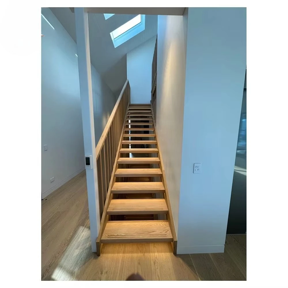 بناء الفيلا الحديثة سلالم عائمة من الزجاج الخشبي متينة