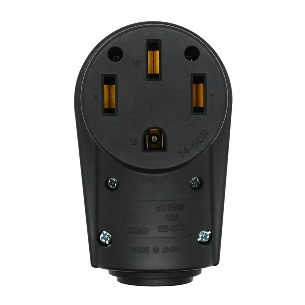 A002 RV Receptacle Replacement Power Socket Replacement Power Socket Travel Trailer RV Accessories Female US Plug