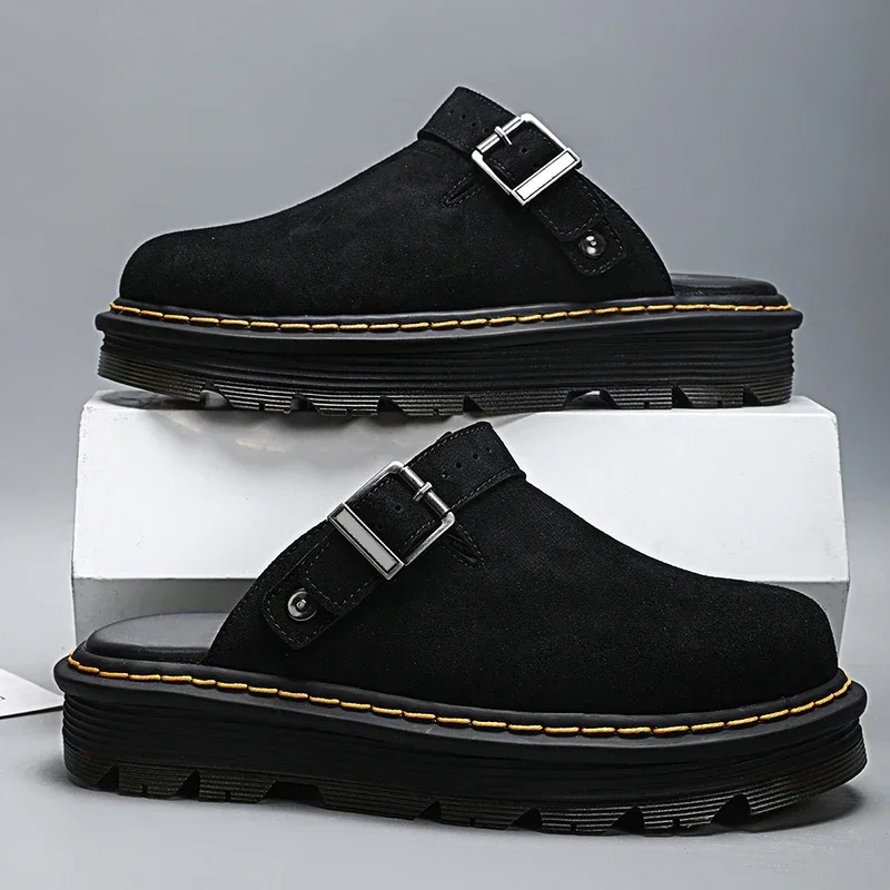 

Luxury Loafers Slippers Thick Bottom Slippers for Women Designer New Versatile Thick Soled Slippers Retro Beach Shoes for Men