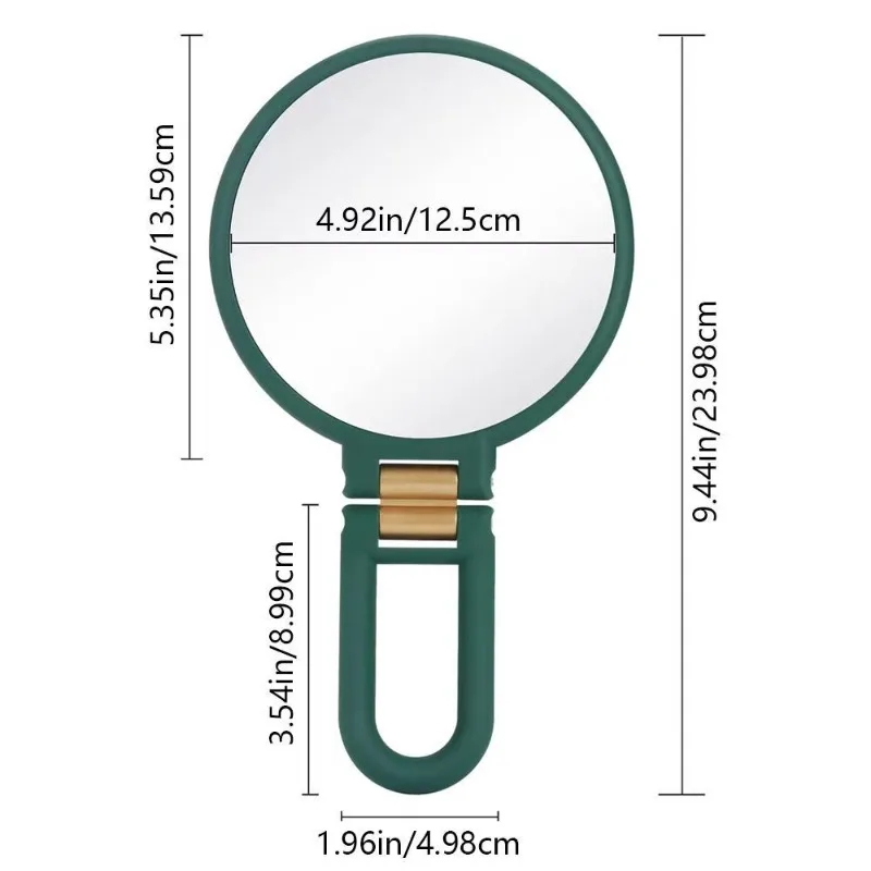 Imagen 5: Espejo de mano de belleza, espejo de aumento 30X con soporte, espejo de aumento de doble cara con aumento 30X/1X, 360 ° Han ajustable